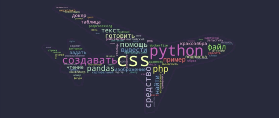 Облако слов в Python